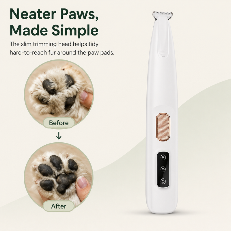 Quiet Cordless Paw Trimmer for Dogs and Cat