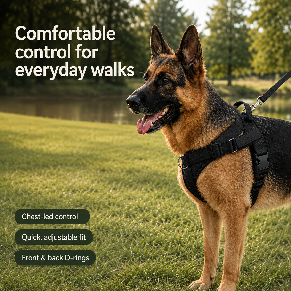 StepEasy™ No-Pull Dog Harness — Breathable Mesh, Front-Clip | Better Pet & Co