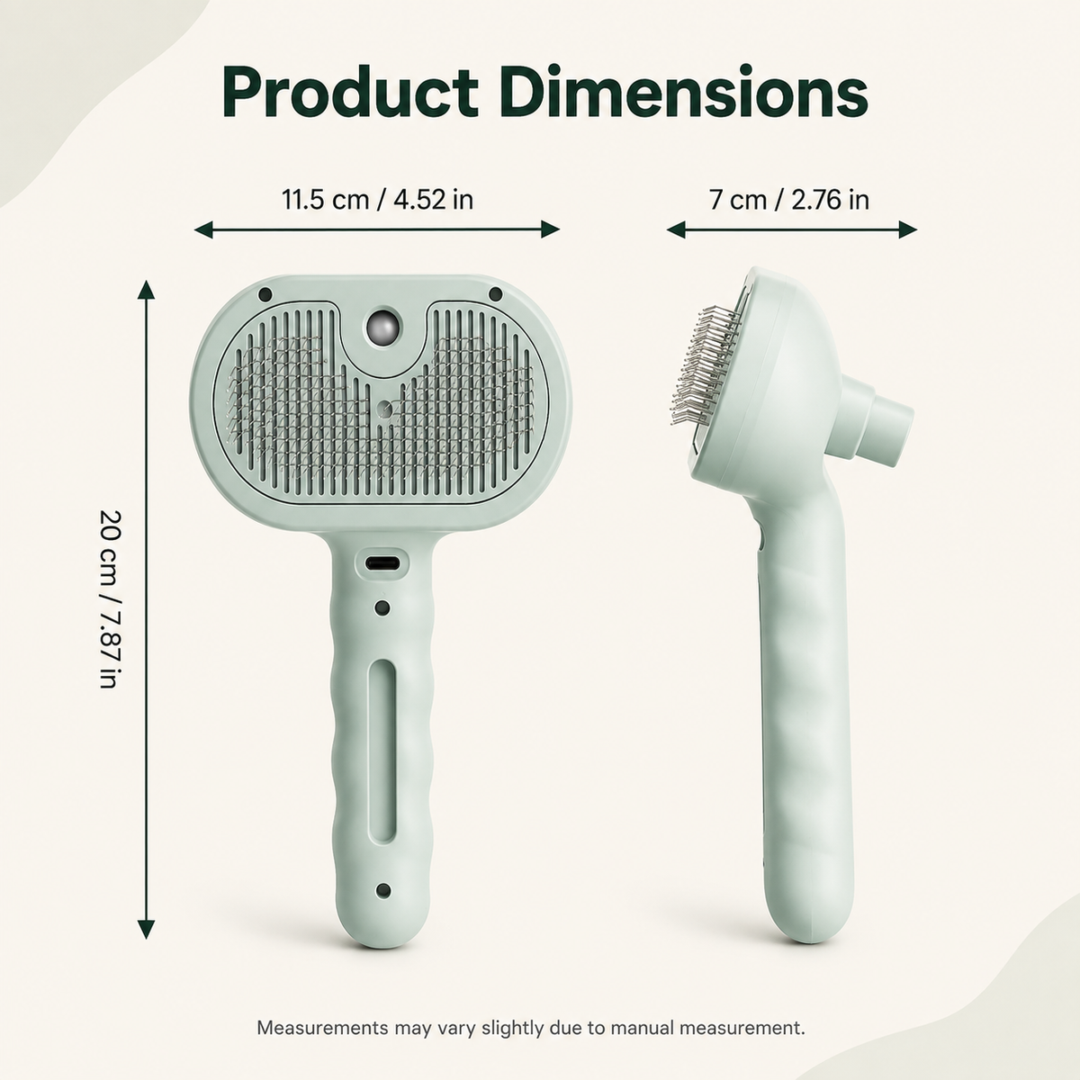 Self Cleaning Misting Brush for Dogs and Cats