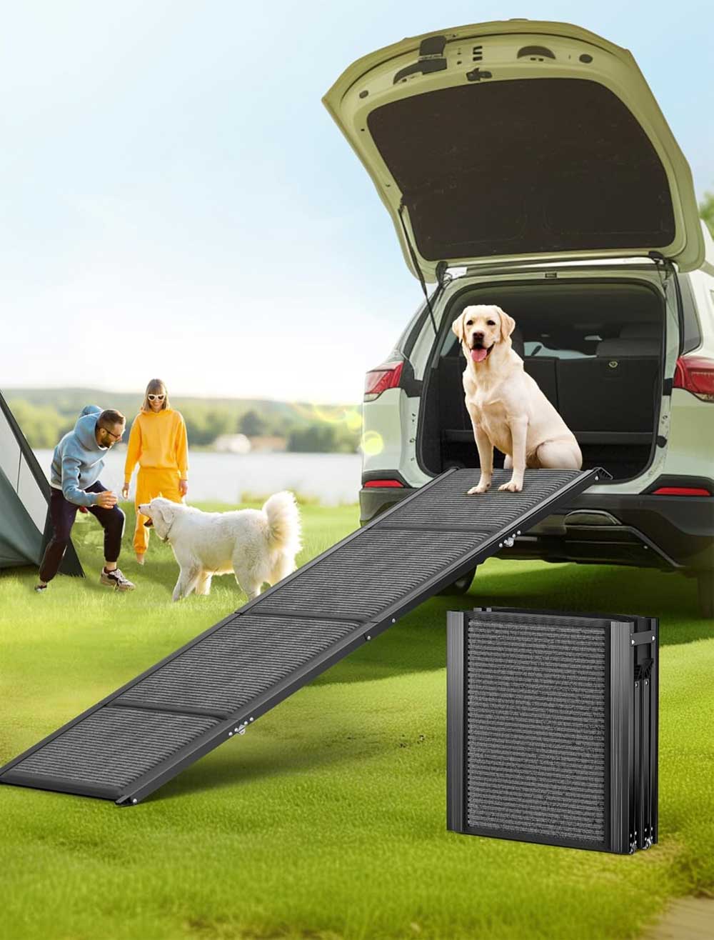 Foldable Aluminum Dog Ramp for Cars and SUVs | Better Pet & Co